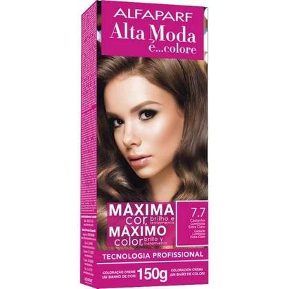 Imagem de Alta Moda Coloração 7.7 Castanho Luminoso Extra Claro 150G