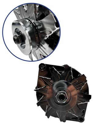Imagem de Alternador Cromado para GM A10, C10, C14, C20, D10, D40, D60, D70 e Opala 12V 105A