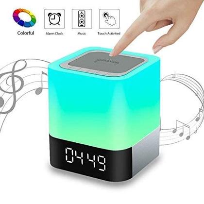 Imagem de Alto-falante Bluetooth com luz noturna Celcube com despertador MP3