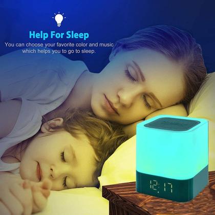 Imagem de Alto-falante Bluetooth Gallstep Night Lights com despertador