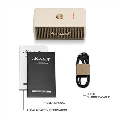 Alto-falante Bluetooth portátil Marshall Emberton III Cream - Alto