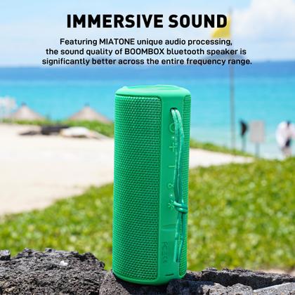 Imagem de Alto-falante Bluetooth portátil MIATONE Boombox Green
