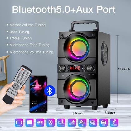 Imagem de Alto-falante Bluetooth portátil SUPNIU A21 60W (80W Peak)