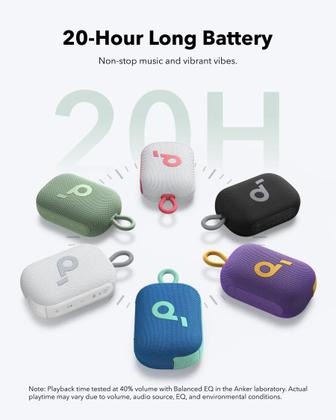 Imagem de Alto-falante Bluetooth Soundcore Select 4 Go Anker IP67 Verde
