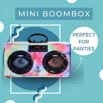 Imagem de Alto-falante Bluetooth Wireless Express Mini Boombox com LED