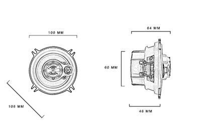 Imagem de Alto Falante Foxer Kangoo 4 Polegadas 120W Rms - KF.291