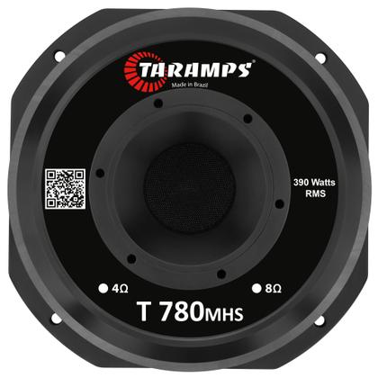 Imagem de Alto Falante Médio Grave Taramps T780 MHS 8 Polegadas 390W RMS 8 Ohms Woofer T 780