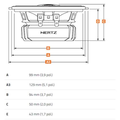 Imagem de Alto Falante Par Coaxial Hertz DCX100.3 Dieci 4 Polegadas 60W RMS