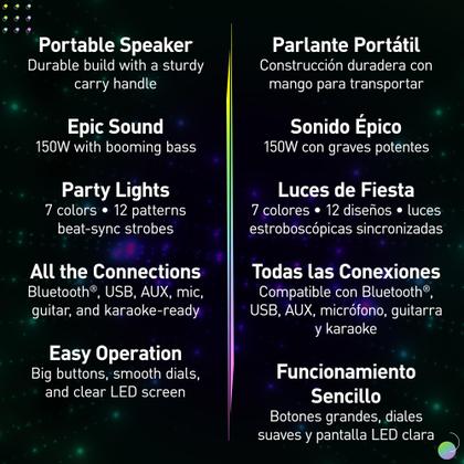 Imagem de Alto-falante portátil Panasonic BMAX SC-BMAX5 Bluetooth 75W