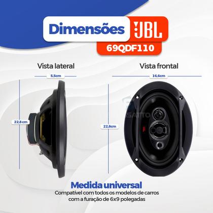 Imagem de Alto Falante Selenium Jbl 6x9 Polegadas 200w Rms + Modulo Amplificador Stetsom