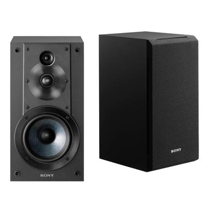 Imagem de Alto-falante Sony SSCS5, sistema de estante de livros de 3 vias e 3 drivers, preto