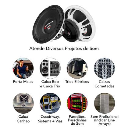 Imagem de Alto Falante Subwoofer Taramps Thunder Bass 3K7 15 Polegadas 1200W RMS 4 Ohms 7Driver