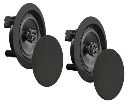 Imagem de Alto-falantes Pyle PDIC81RDBK 8 polegadas 250 W embutidos na parede/no teto