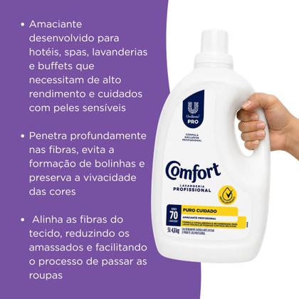 Imagem de Amaciante Comfort Lavanderia Profissional Puro Cuidado 5 L