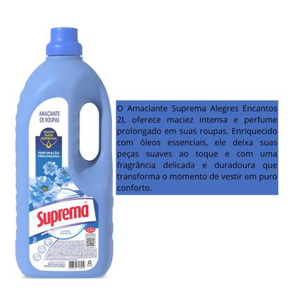 Imagem de Amaciante Concentrado Para Roupa Suprema 2 Litros Varias Fragrâncias