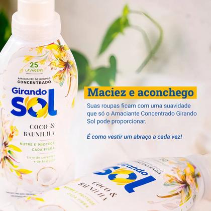 Imagem de Amaciante De Roupa Concentrado Girando Sol Coco & Baunilha Frasco 1L