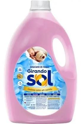 Imagem de Amaciante de Roupa Diluído Rosas e Lavanda Girando Sol Galão 5l