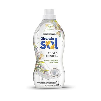 Imagem de Amaciante de Roupas Girando Sol Concentrado 1 Lt Coco e Baunilha