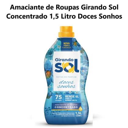 Imagem de Amaciante de Roupas Girando Sol Concentrado 1,5 Litro Doces Sonhos