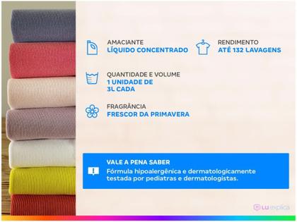 Imagem de Amaciante Downy Concentrado Frescor da Primavera - 3L