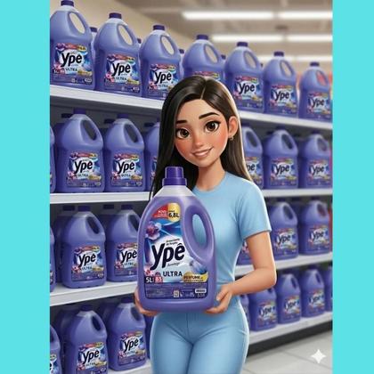 Imagem de Amaciante para Roupas Ypê Aconchego Azul 5L