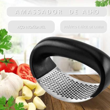 Imagem de Amassador de Alho em Inox - Praticidade no Dia a Dia Culinário