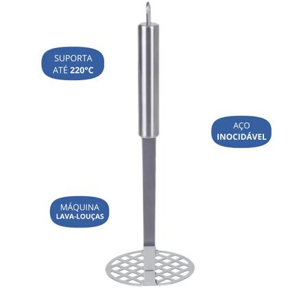 Imagem de Amassador De Batatas Aço Inoxidável 8687 - Mor 