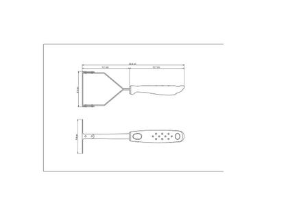 Imagem de Amassador de Batatas e Feijão Tramontina Utilitá em Aço Inox com Cabo de Polipropileno Branco 25655/180