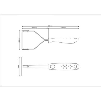 Imagem de Amassador de Batatas e Feijão Tramontina Utilitá em Aço Inox com Cabo de Polipropileno Vermelho
