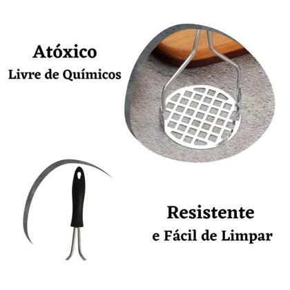 Imagem de Amassador De Batatas E Legumes Em Aço Inox