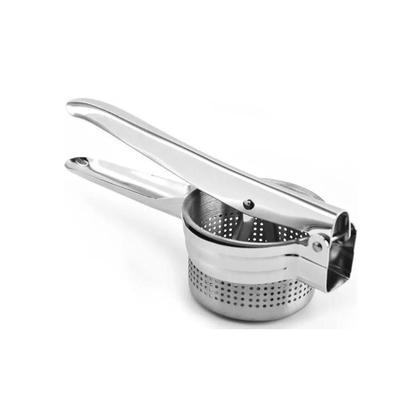 Imagem de Amassador De Batatas Legumes Feijão Inox 27cm Espremedor Manual Grande Profissional Kehome