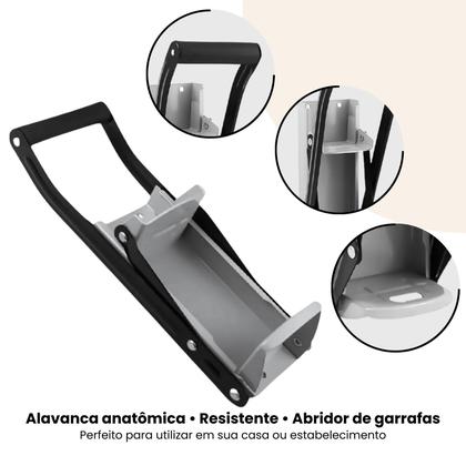 Imagem de Amassador De Latinha 475ml Reforçado Lata Grande Cerveja Com Abridor De Garrafa