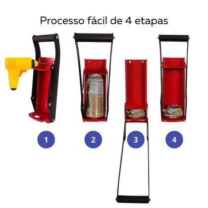 Imagem de Amassador De Latinhas Cerveja Refrigerante Manual Resistente