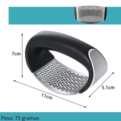 Imagem de Amassador Inox Para Alho Alta Durabilidade Cabo Ergonômico