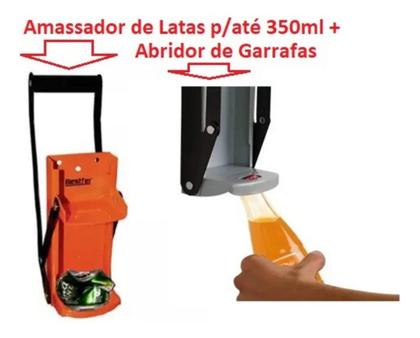 Imagem de Amassador Lata 350ml e Abridor de Garrafas Bestfer