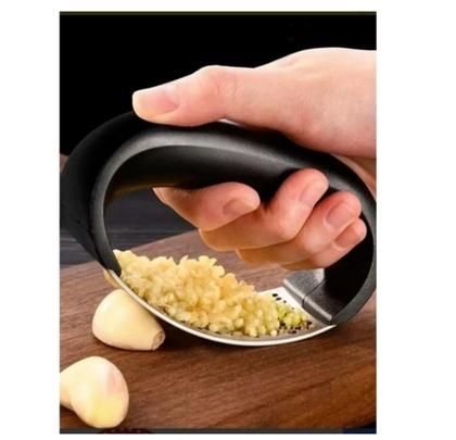 Imagem de Amassador Triturador De Alho Inox Manual Pratico Top Chefe