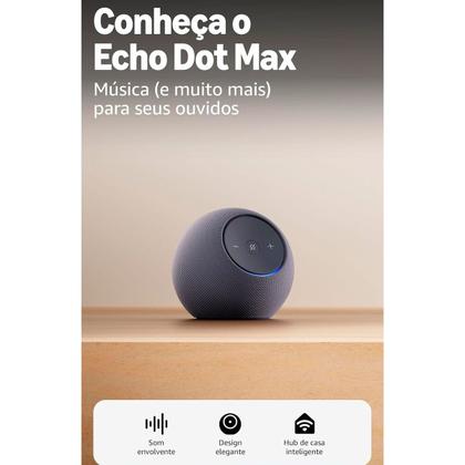 Amazon Echo Dot Max Smart speaker com Alexa Som envolvente Hub de