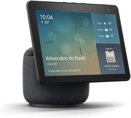 AMAZON ECHO SHOW 10 (PRETO, 3ª GERAÇÃO) - Smart Display - Magazine