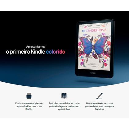 Imagem de Amazon Kindle Colorsoft Signature Edition com Tela 7,05" Antirreflexo, 32 GB, Preto