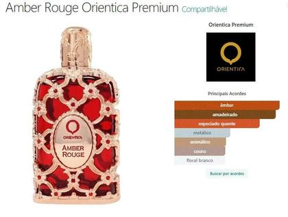 Imagem de Amber Rouge Orientica Perfumes Eau de Parfum Perfume Árabe Feminino 80ml