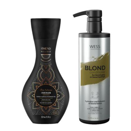 Imagem de Amend Cond Óleos Indianos 300ml + Wess Cond. Blond 500ml