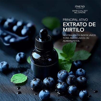Imagem de Amend Máscaras Para Tratamento em Cabelos Coloridos Specialist Blonde 300g