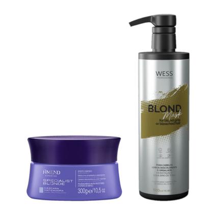 Imagem de Amend Mask Specialist Blond 300g + Wess Mask Blond 500ml