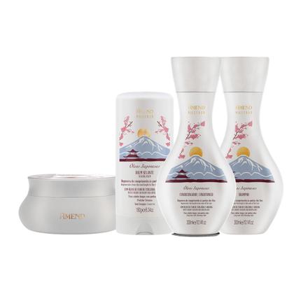 Imagem de Amend Millenar Óleos Japoneses Sh 300ml + Cond 300ml + Masc 300ml + Balm Selante 180ml