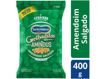 Imagem de Amendoim Salgado sem Pele Grelhaditos 400g
