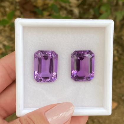 Imagem de Ametista EmeraldCut Par 44,39ct