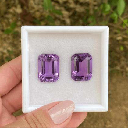 Imagem de Ametista EmeraldCut Par 44,39ct
