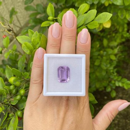 Imagem de Ametista Lilás Retangular 11,28ct