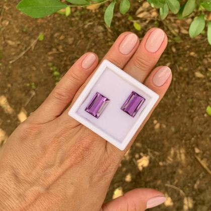 Imagem de Ametista Retangular Par 12,94ct