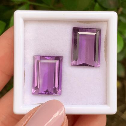 Imagem de Ametista Retangular Par 19,09ct